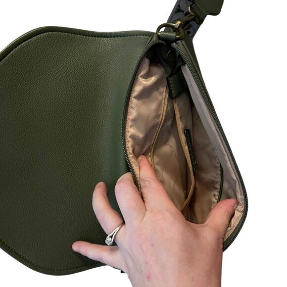 Simply Noelle Olive Green Crossbody with Decorative Adjustable Strap - Picture 6 of 9